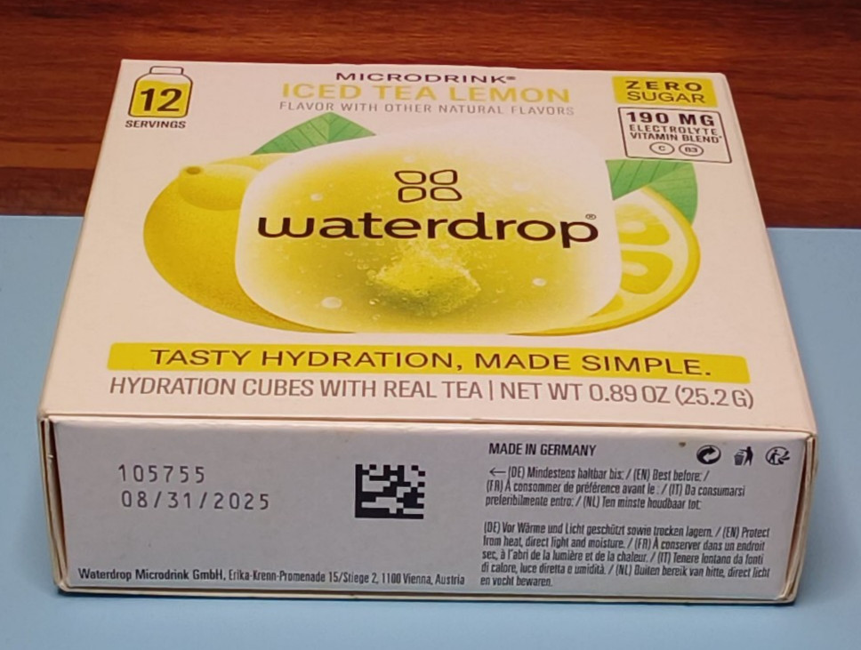 WATERDROP ICED TEA LEMON MICRODRINK ~ Best By 8/25