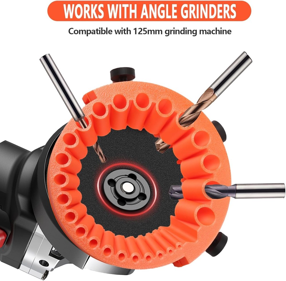 Angle Grinder Drill Bit Sharpener Tool for 2-13mm Bit Power Grinding Attachment