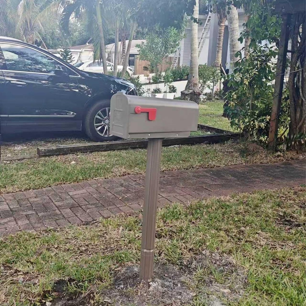 Mailbox Mounting Bracket, Heavy-Duty Plate for Post Mount Mailboxes Compatibl...
