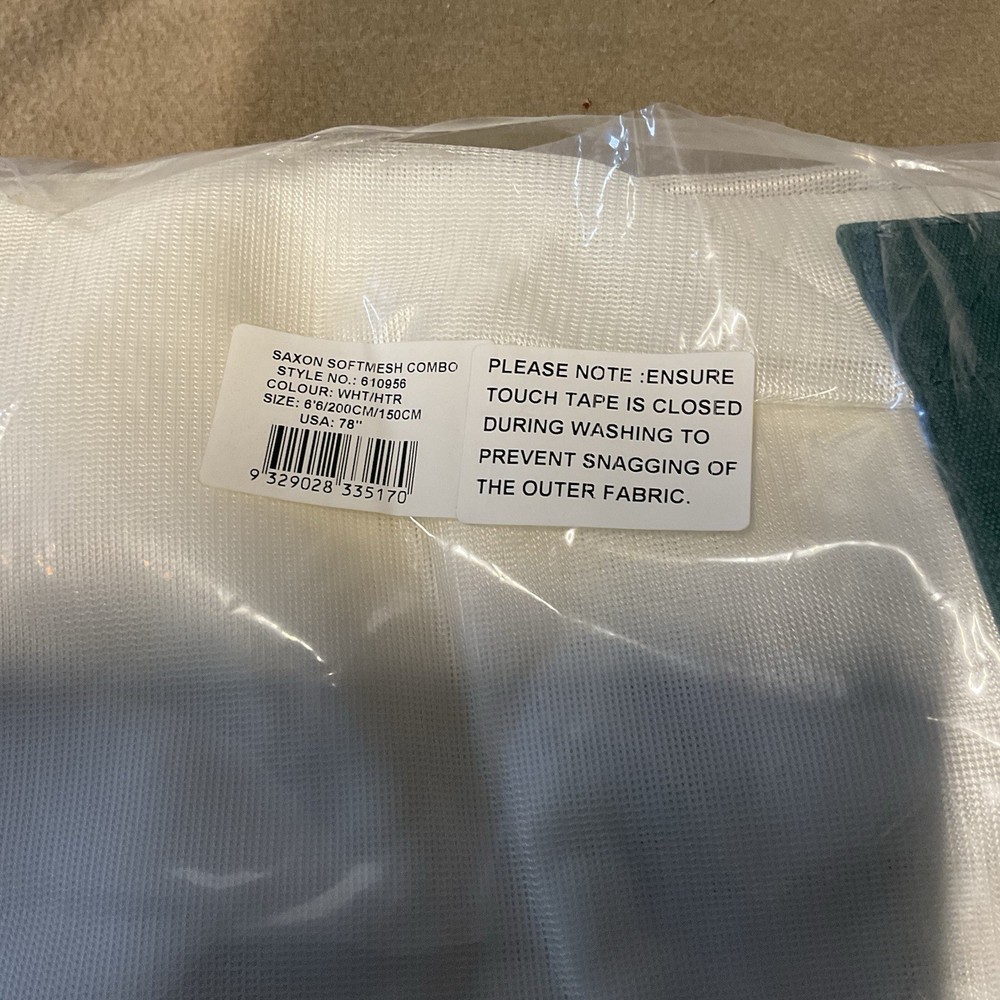 Saxon Fly Sheet - New. Size 78 White And Green