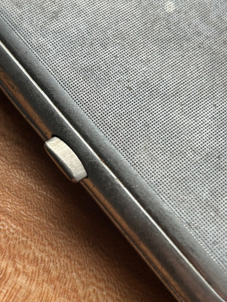 Vintage cigarette case, Sputnik, Soviet cigarette case, 1960s cigarette case, Sp
