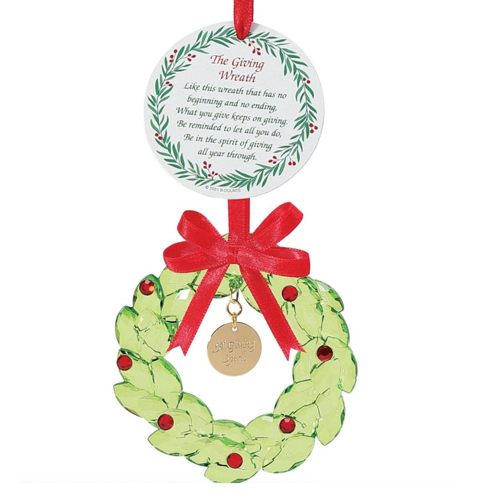 Facets Giving Wreath Ornament Bauble