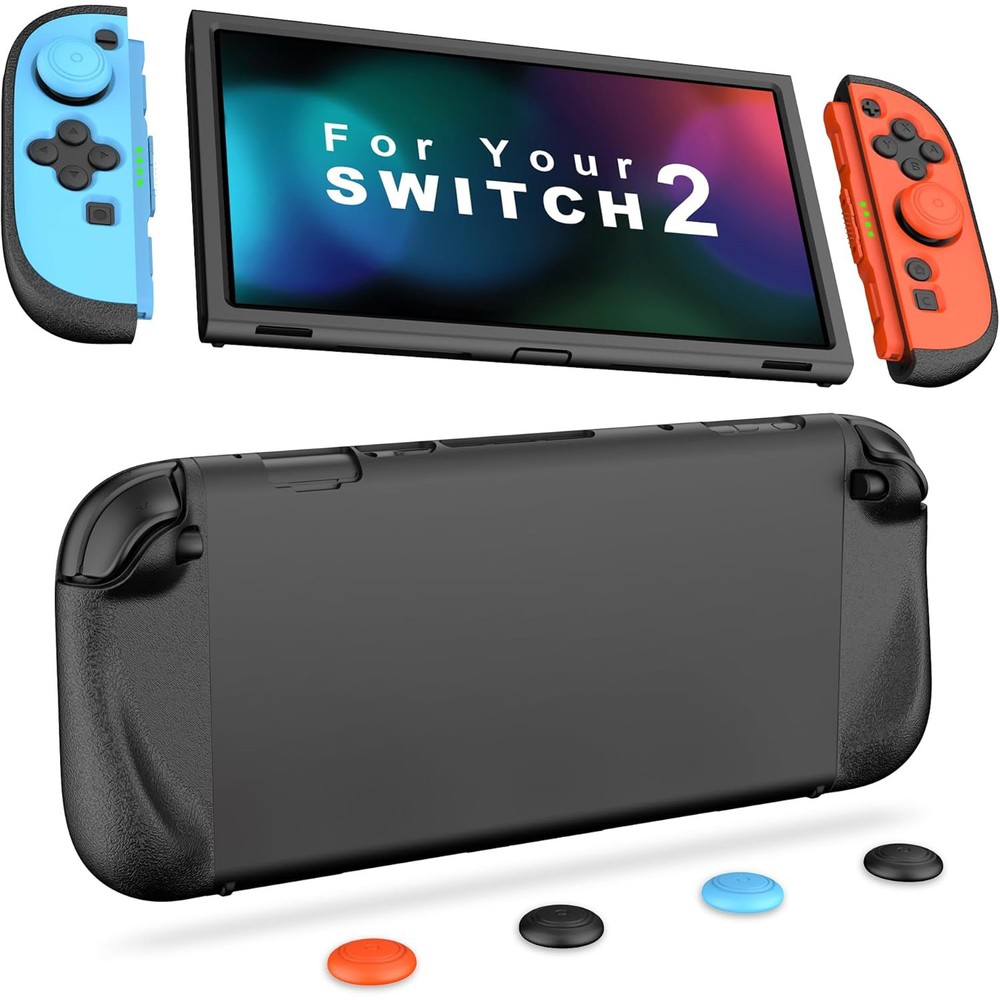 Protective Silicone Case for Nintendo Switch 2, Soft Slim Split Design