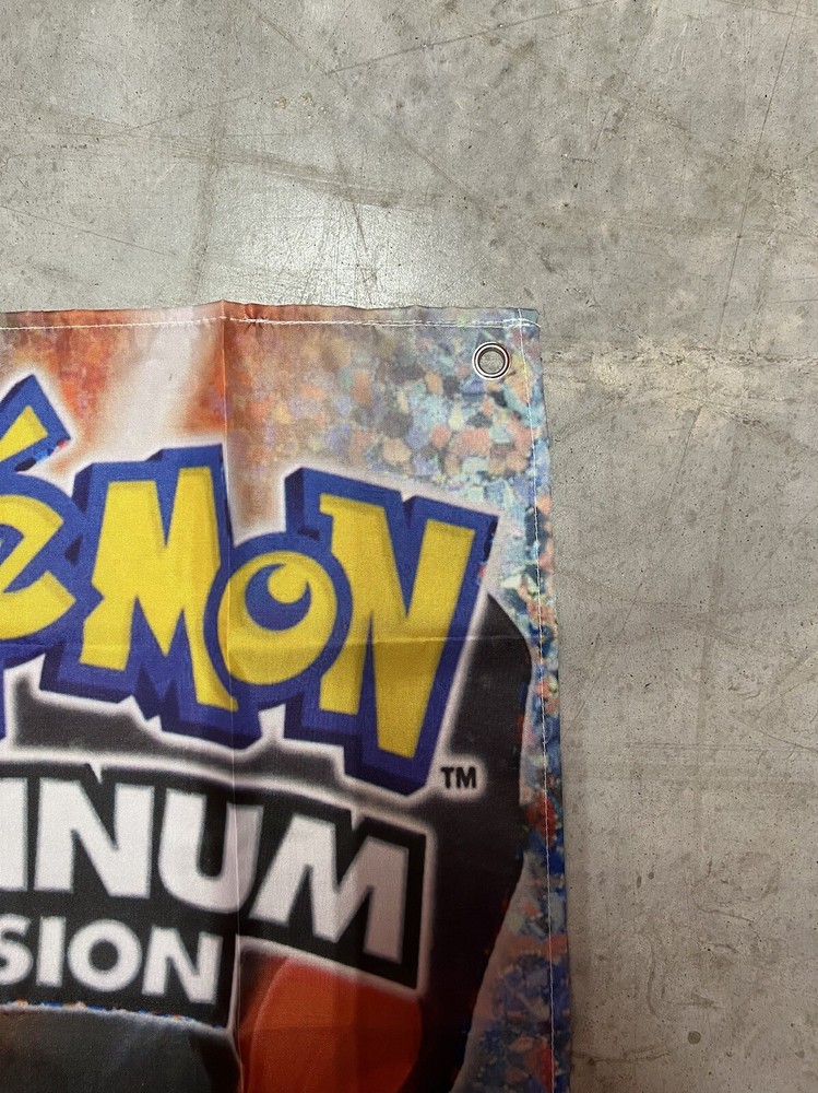 Pokemon Platinum Version DS Custom Wall Flag Banner Tapestry 3 x 3 Ft