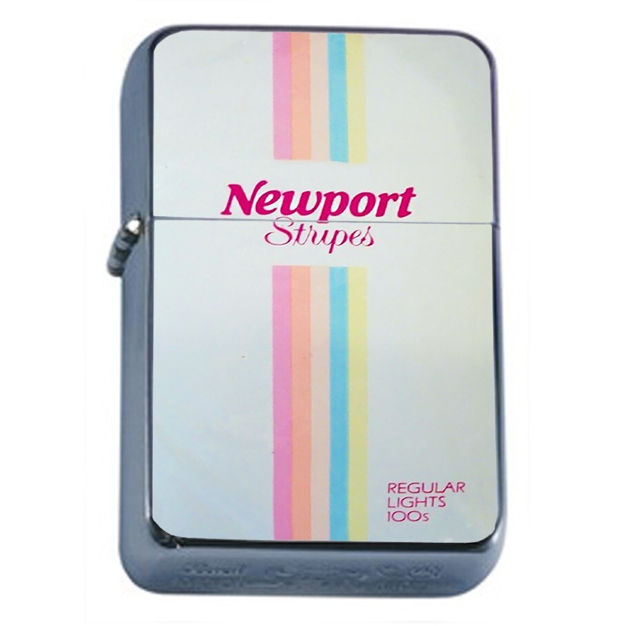 Oil Lighter Stripes 90's Cigarette Smoking Ad