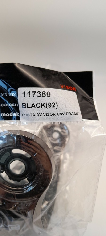 2 x G-MAC Costa AV Visor C/W Frame Black Visors