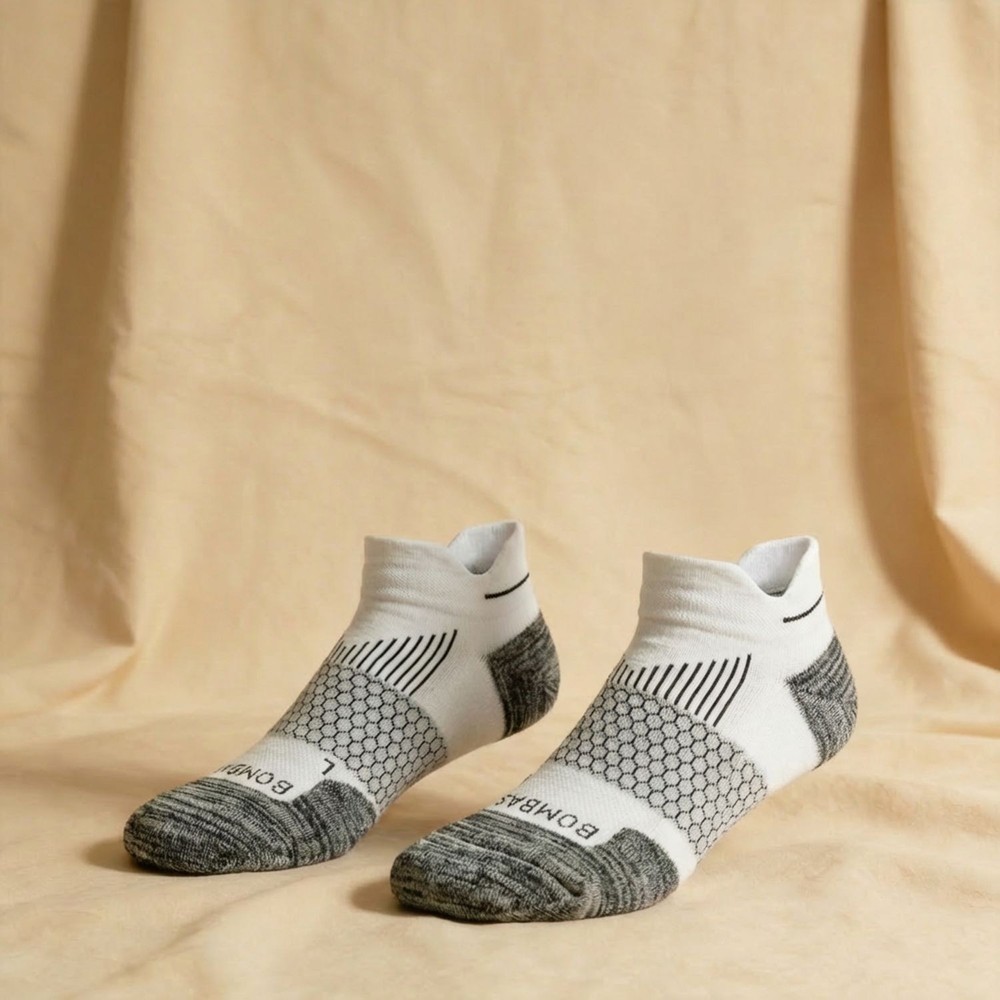 [3-Pack] Bombas Unisex Running Ankle Socks Size L