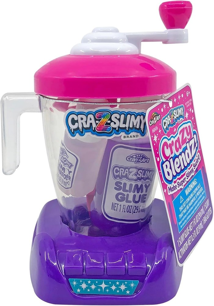Compact Craz-Slimy Slime Mixing Station - Includes Glue and Crank Function