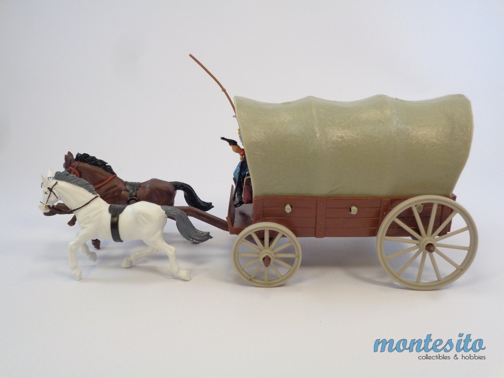BRITAINS DEETAIL DSG * ACW CONFEDERATE MOUNTED TROOPS CSA (#1) & COVERED WAGON