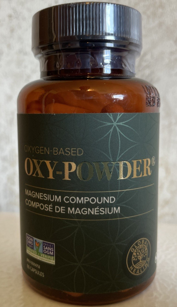 Oxy-Powder Oxygen Based Magnesium Compound Cleanse Constipation Bloat 60ct 2028