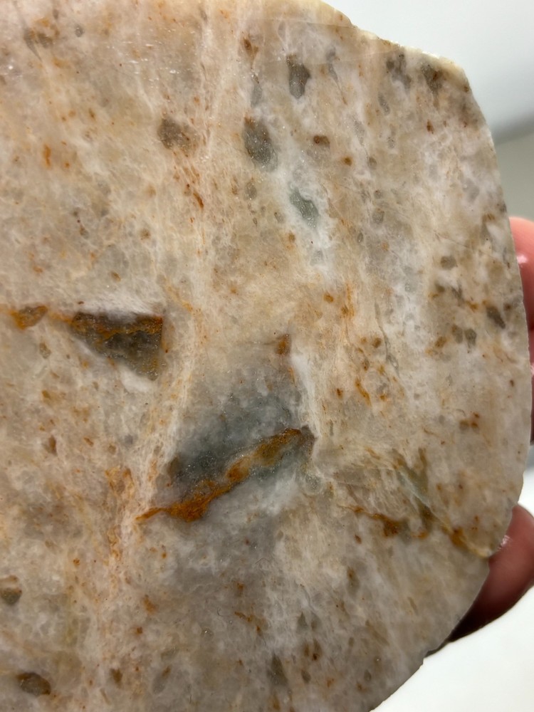 Simi-translucent Sillimanite Slab Cabbing Lapidary Combo Ship Avail