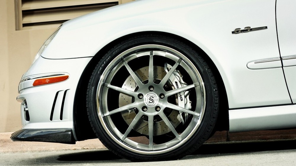 MERCEDES E55 LOWERING LINKS E500 E63 W211 - (PREMIUM FULLY ADJUSTABLE) MODULE