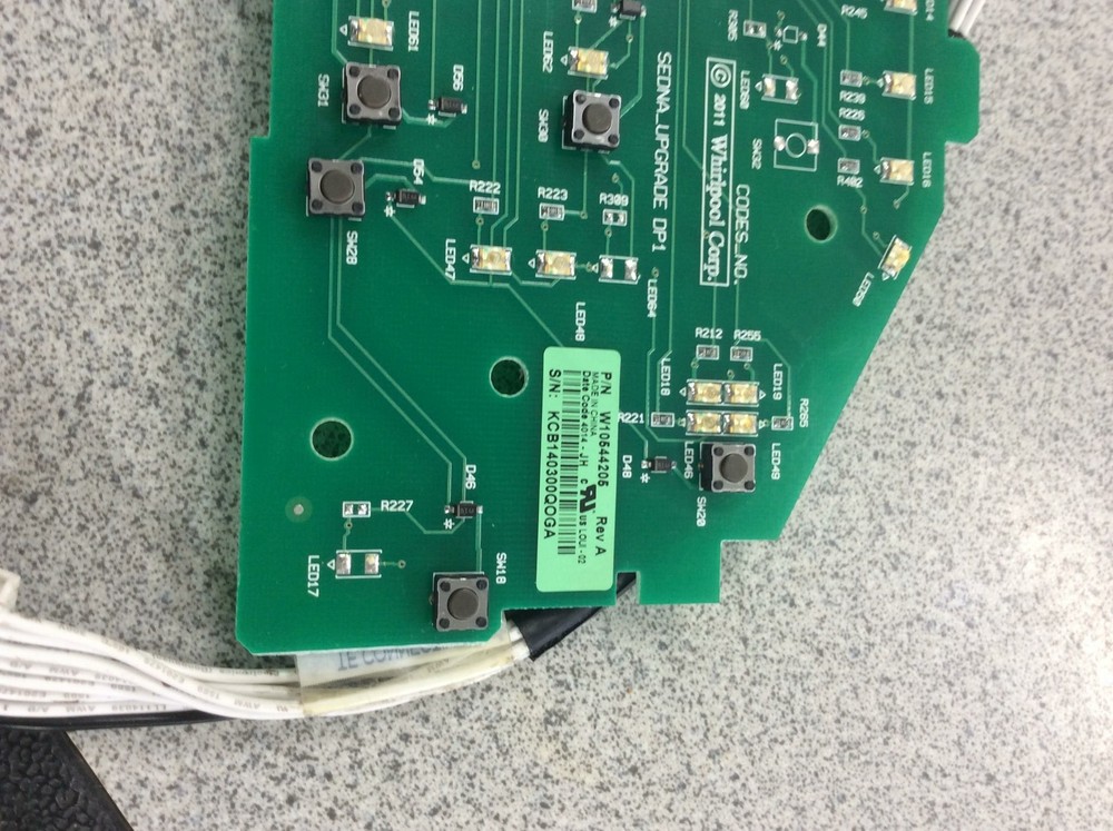 Whirlpool Maytag Washer Control Board part# w10544205 Rev A