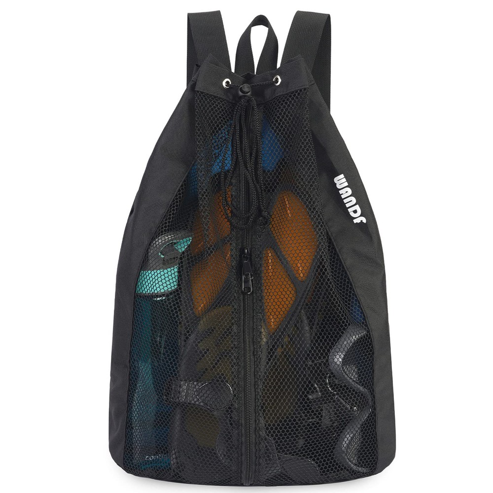 Swim Bag Mesh Drawstring Backpack Beach Backpack for Swimming, Gym, and Workou