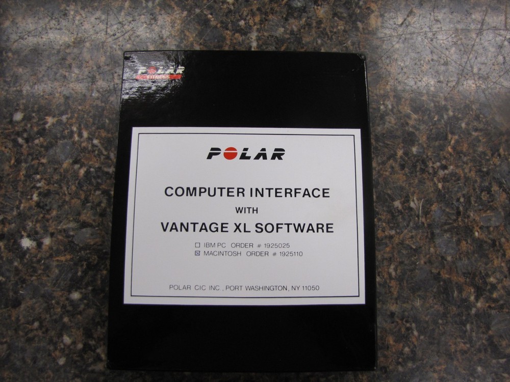 Vtg Polar Computer Interface MACINTOSH Vantage XL Software 3.5" Complete -MM22