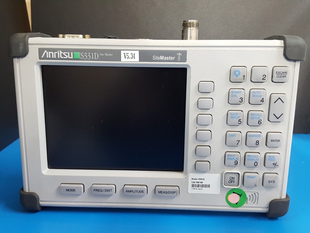 Anritsu S331D: Site Master, Version 5.34, Opt. 03 (NO Battery) (6106)