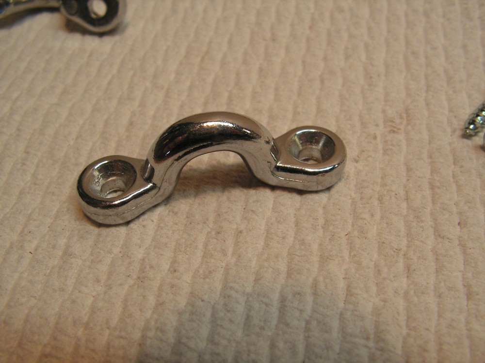 2 Vintage Die Cast Tie Loops Pull Stable Hanger Hook Storage Curtains Anchor+