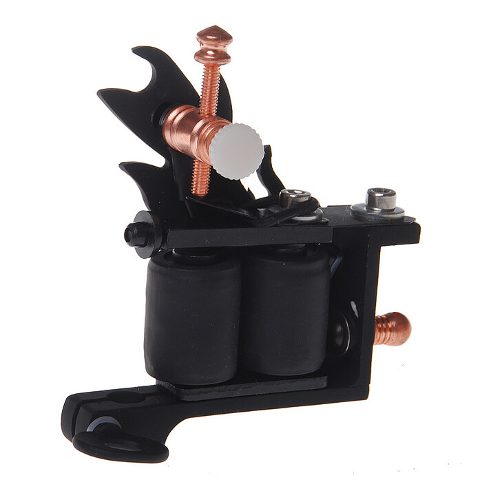 Coil Tattoo Machine Cast Iron Frame for Beginner 10 Wrap Liner 402-G