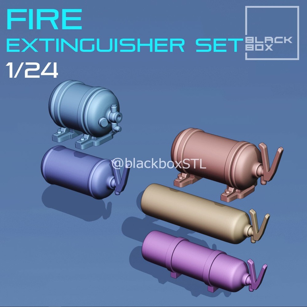 Fire Extinguishers 1/24 Scale