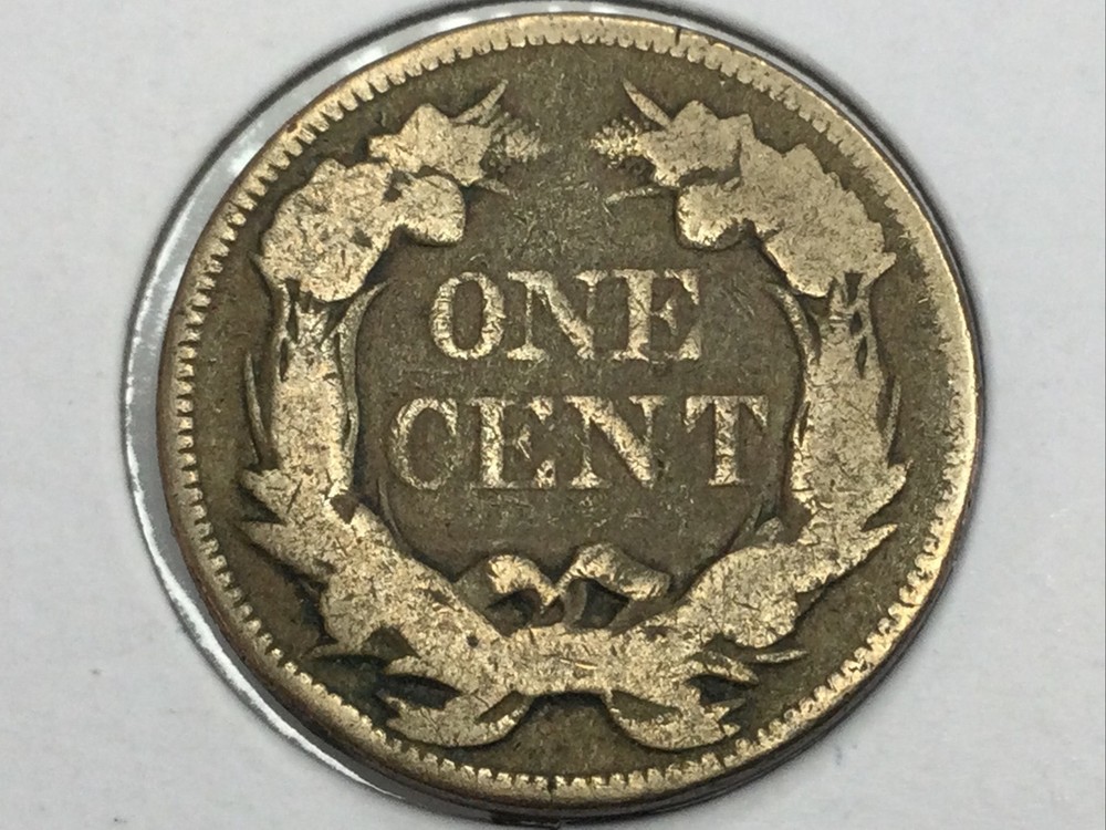 1858 Flying Eagle Cent larger letters in fine