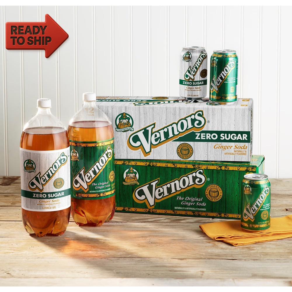 Zero Sugar Ginger Ale Soda Pop, 12 Fl Oz, 12 Pack Cans