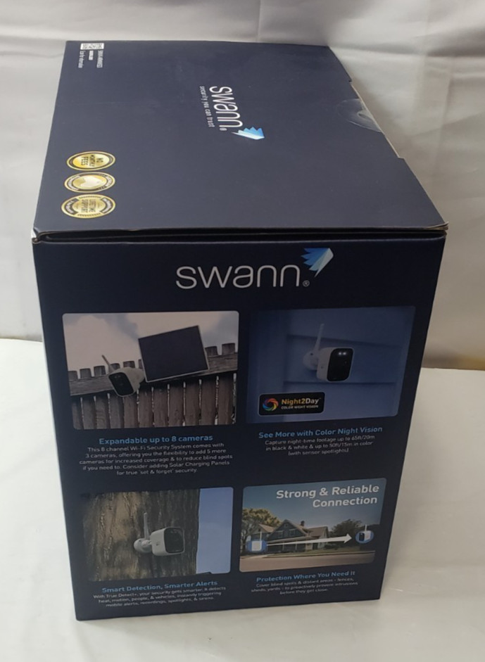 Swann MaxRanger 4K 3-Camera Long-Range Wireless Security System
