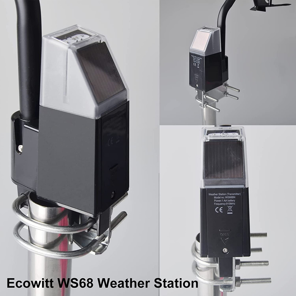 WS68 Wireless Anemometer Sensor, Solar Powered Wind Speed and Direction Sensor -