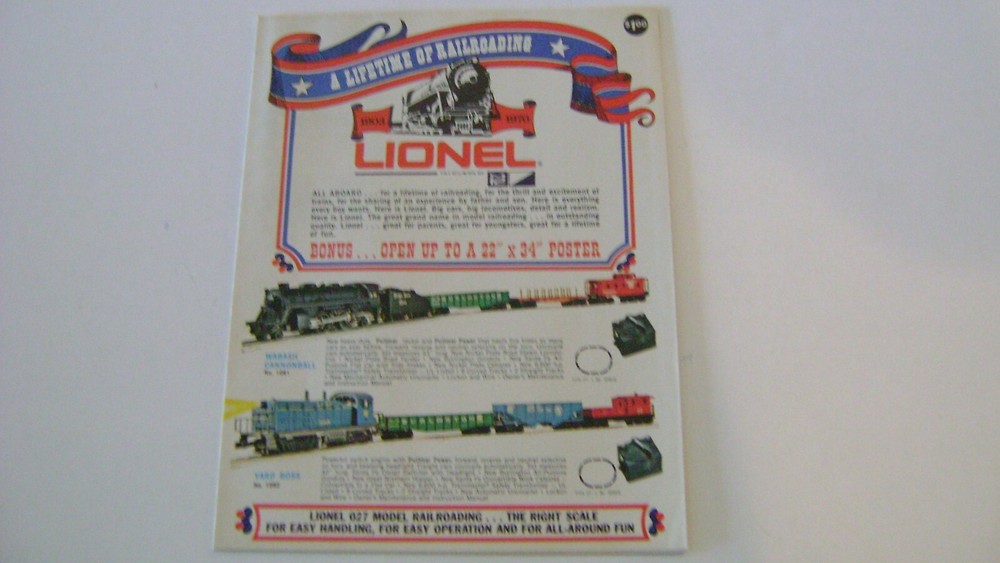 Lionel 1970  Consumer Catalog (Mint)