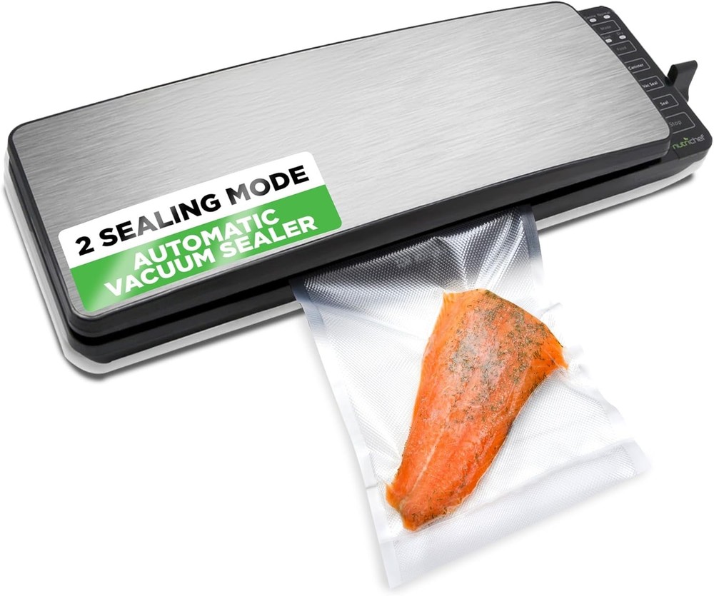 NutriChef PKVS35STS Automatic Food Vacuum Sealer System (Open Box)