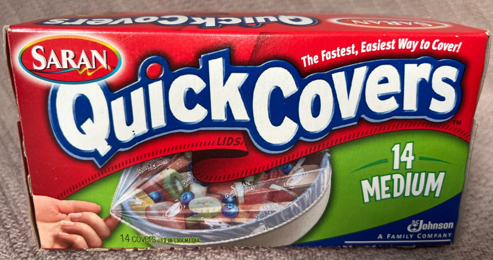 Saran Quick Covers 14 Medium Bowl & Pan Covers New Sealed Pack