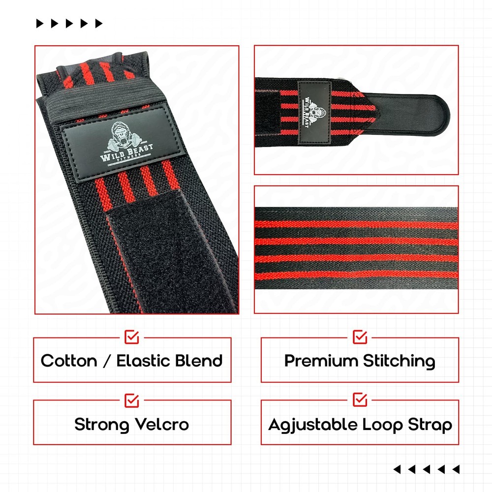 Elbow Wraps for Weightlifting (Pair), Stretchable & Breathable 41" Elbow Comp...