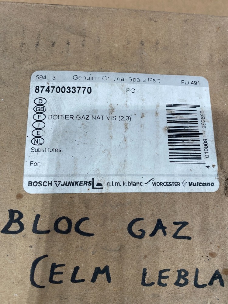 Gas housing nat natural screw 23KW ref. Bosch gas housing 87470