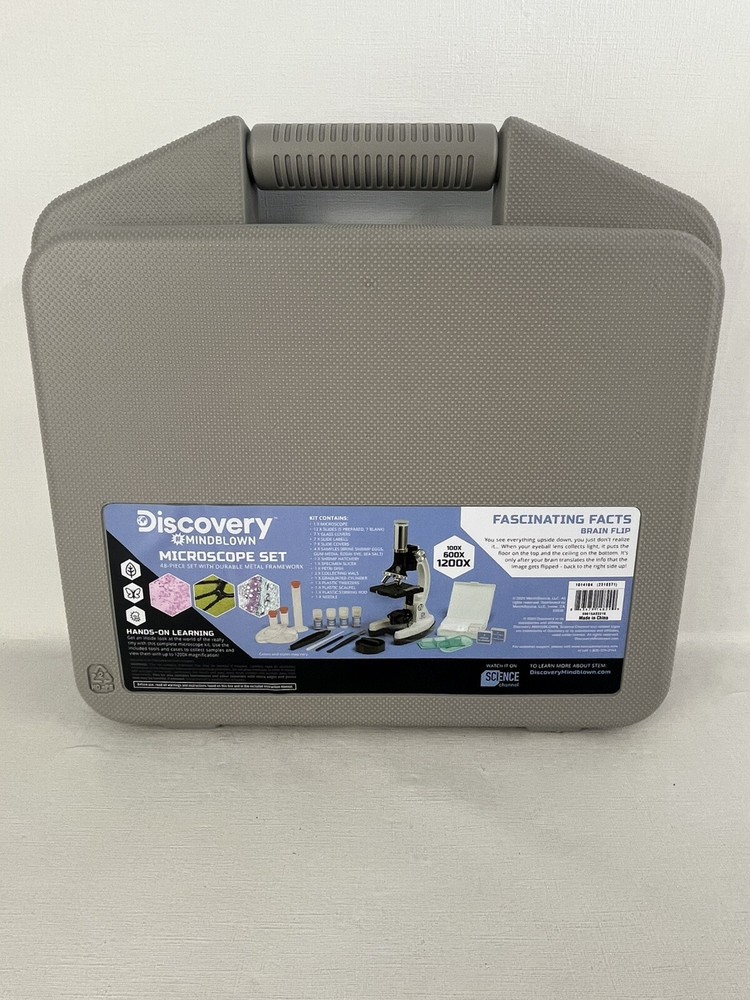 Discovery #Mindblown Microscope Set 48-Piece with Durable Metal Framework