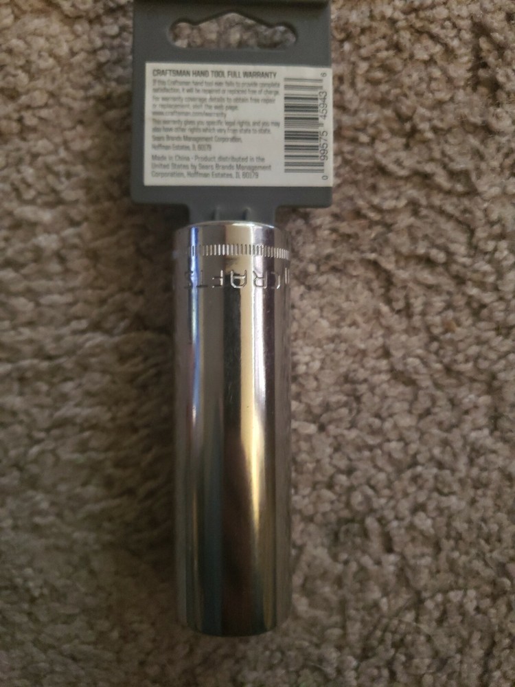 Craftsman 1/2" Drive 12pt Deep Well 18mm Socket