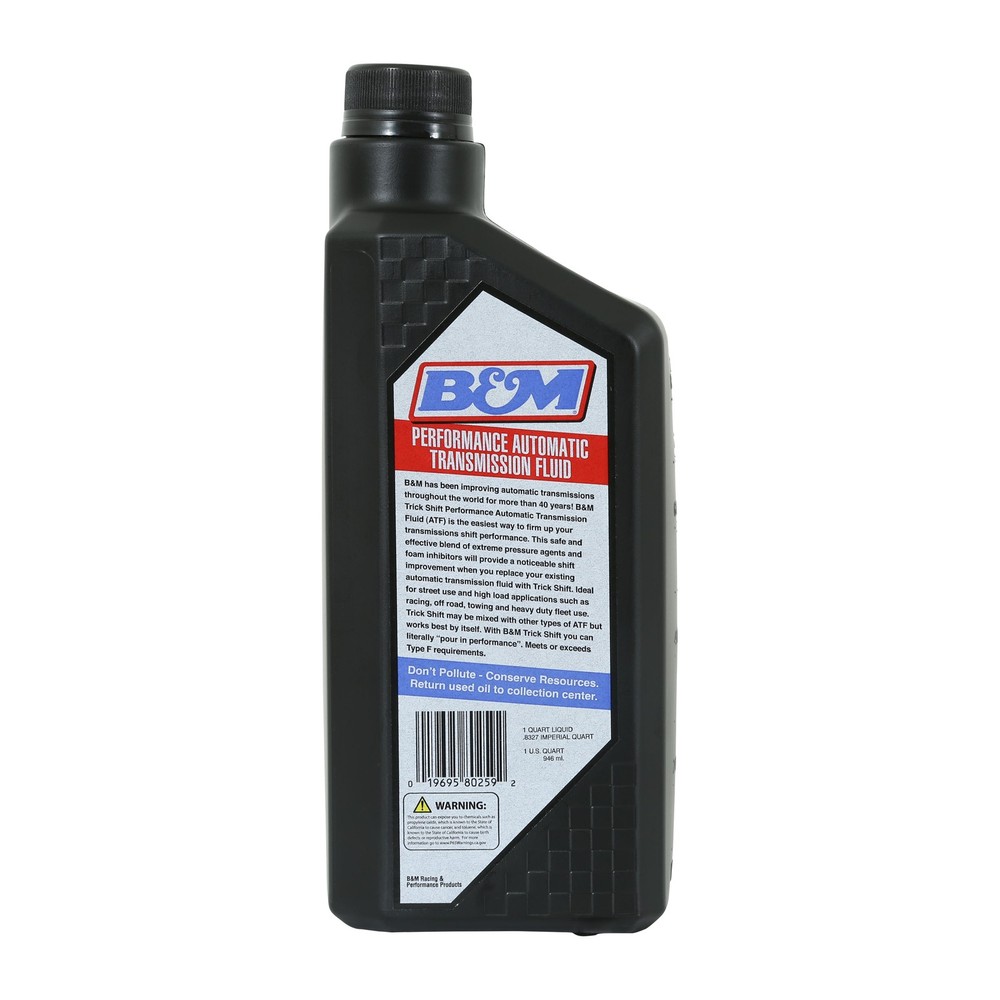 80259 B&M Trick Shift Automatic Transmission Fluid - 1 Quart Bottle
