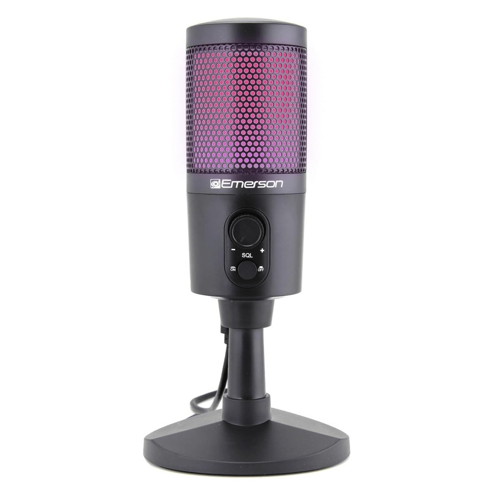 USB Gaming & Streaming Microphone with RGB Lighting