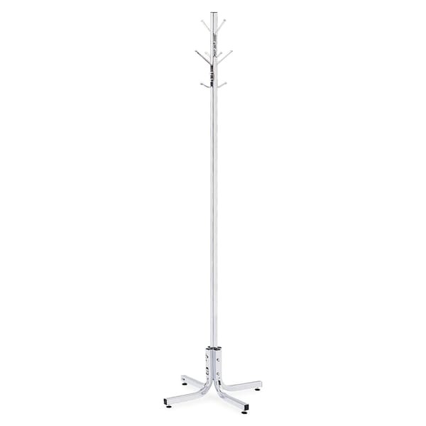 Safco 4163Cr Costumer Coat Rack Tree, 4 Double Hooks