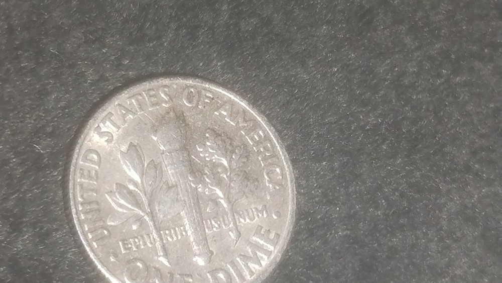1964 silver dime full bands
