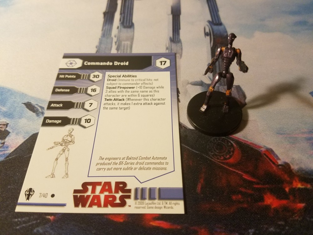 Star Wars Miniatures Galaxy at War 07 Commando Droid