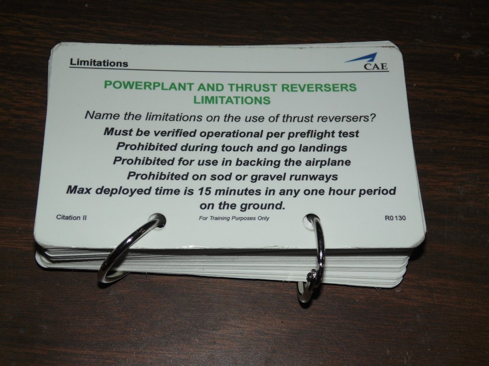 CAE Citation II Flash Cards