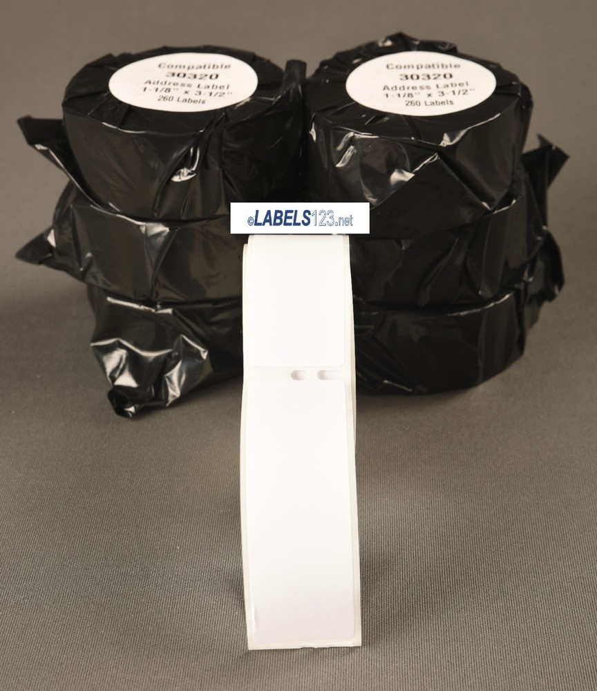 Dymo® TURBO Compatible 30320 Postage 10 Rolls White Rectangular Address Labels