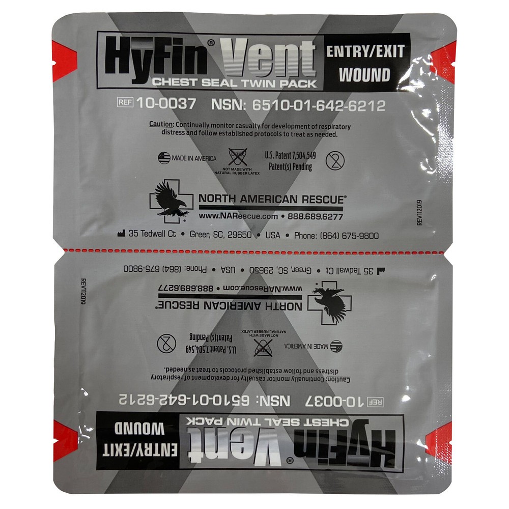 Hyfin Vent Chest Seal Twin Pack