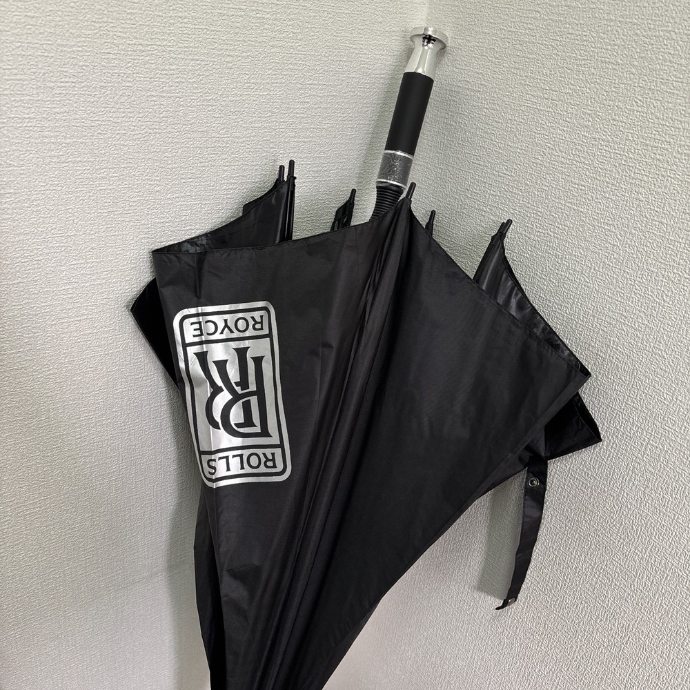 RR Black Umbrella Fully Automatic Umbrella 120cm 8 Parent Fold Import