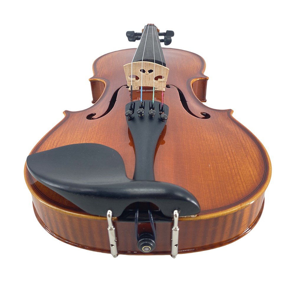 Solid Wood 4/4 Violin tiger pattern Set Full Size Fiddle Kit Handmade with Case