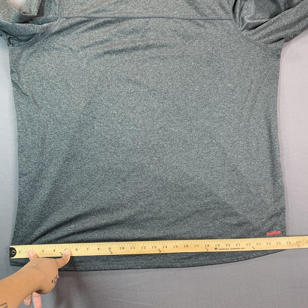 Spyder Active Pullover Mens 2XL Gray 1/4 Zip ProWEB Athletic Base Layer Gym