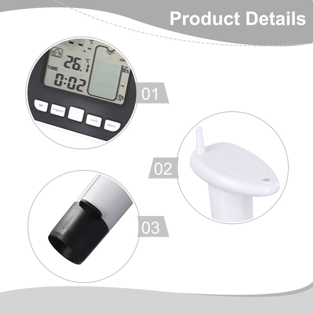 Temperature Indicator Fill Level Indicator For Cistern Rainwater Tank