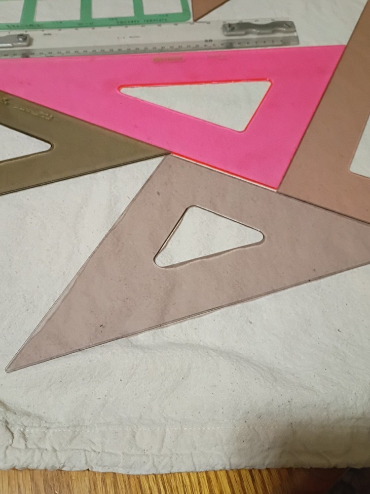 Lot Of Drafting Tools Squares B10