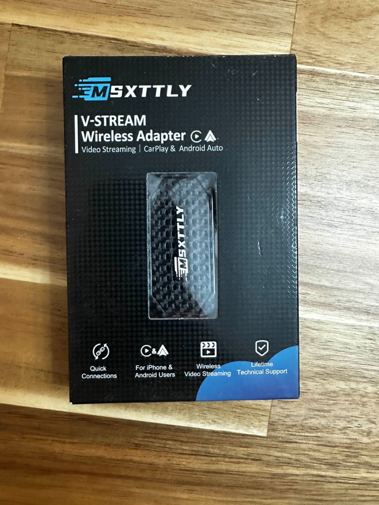 MSXTTLY V-Stream Wireless Adapter for Carplay & Android Auto