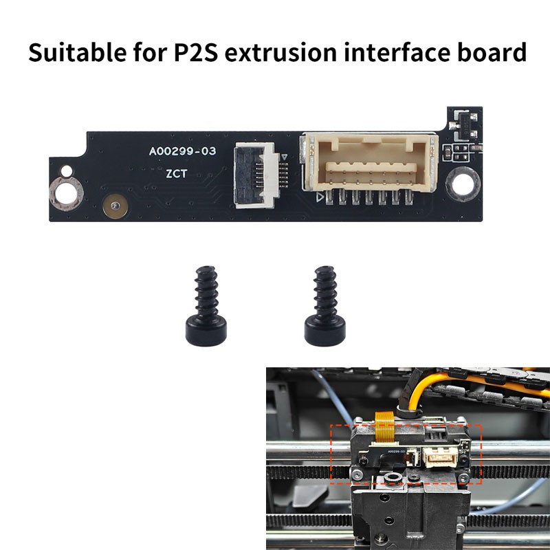 ABS Extruder Connection Board For Bambu lab P2S 3D Printer Replacement Parts