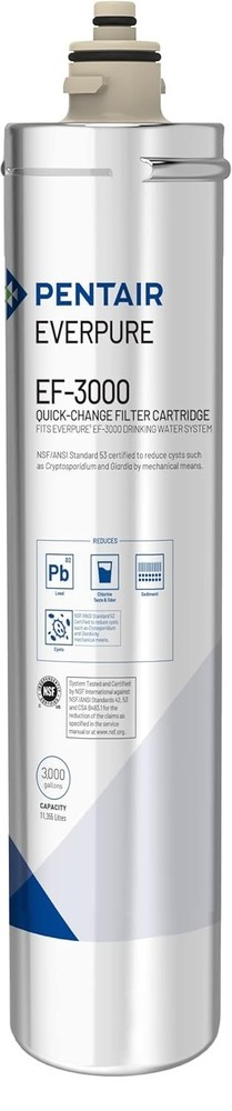 Pentair Everpure EF-3000 Quick Change Filter Cartridge 3000 Gallon EV985750